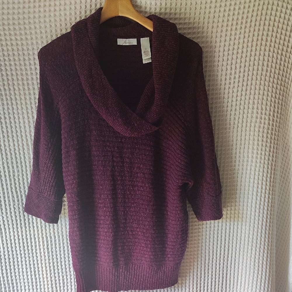 JH Collectibles Violet Cowl Neck Sweater NWOT 3X
